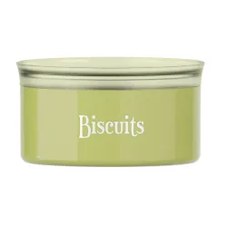 Barattolo ovale salvafreschezza Cc.2000 biscuits 'food storage' verde avocado - Guzzini