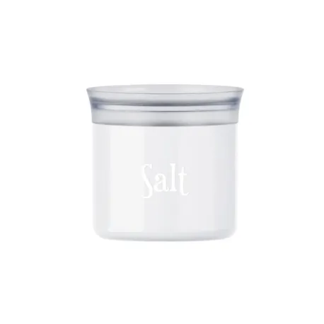 Barattolo ovale salvafreschezza Cc.500 salt 'food storage' bianco latte - Guzzini