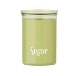 Barattolo ovale salvafreschezza Cc.1000 sugar 'food storage' verde avocado - Guzzini