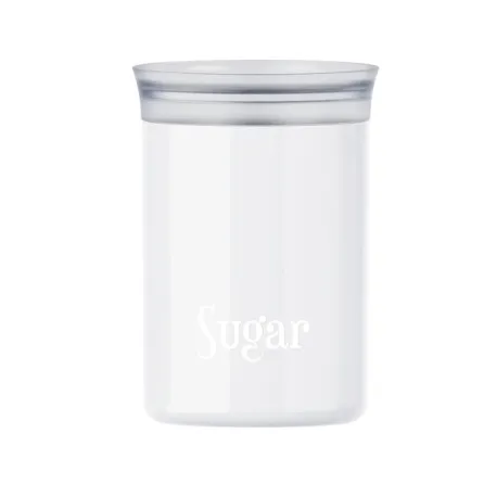 Barattolo ovale salvafreschezza Cc.1000 sugar 'food storage' bianco latte - Guzzini