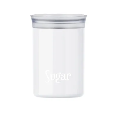 Barattolo ovale salvafreschezza Cc.1000 sugar 'food storage' bianco latte - Guzzini