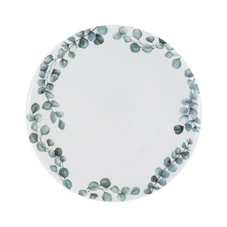 Sempreverde, Piatto rotondo - La Porcellana Bianca