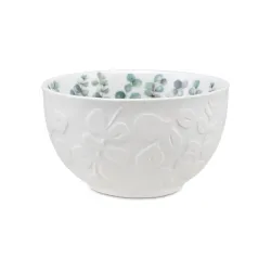 Sempreverde, Ciotola rilievo - La Porcellana Bianca
