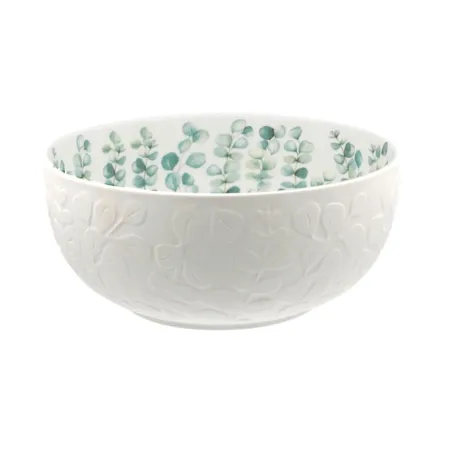 Sempreverde, Insalatiera rilievo - La Porcellana Bianca