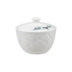 Sempreverde, Zuccheriera rilievo - La Porcellana Bianca