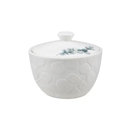 Sempreverde, Zuccheriera rilievo - La Porcellana Bianca