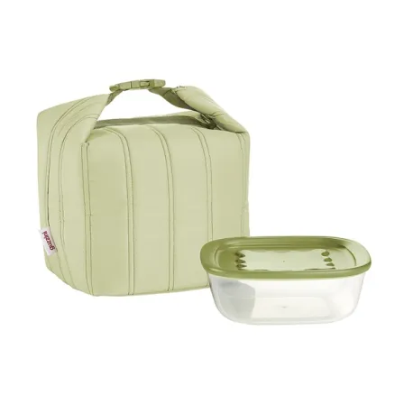 Set borsa termica piccola con contenitore salvafreschezza 'on the go' Verde avocado - Guzzini