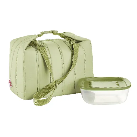 Set borsa termica grande con contenitre salvafreschezza 'on the go' Verde avocado - Guzzini