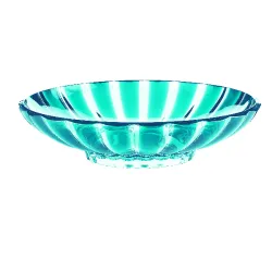 Centrotavola/Fruttiera 'dolcevita' turchese - Guzzini