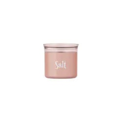 Barattolo ovale salvafreschezza Cc.500 salt 'food storage' rosa fiori di pesco - Guzzini.
