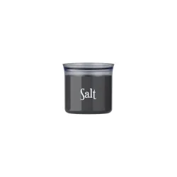 Barattolo ovale salvafreschezza Cc.500 salt 'food storage' carbone - Guzzini