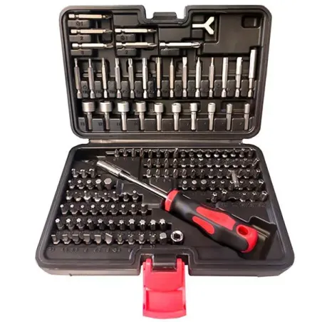 Valigetta con inserti T, PH, PZ, EX, TX, TX foro, bussole 138 pezzi