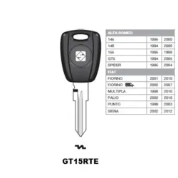Chiave auto GT15RTE - Silca