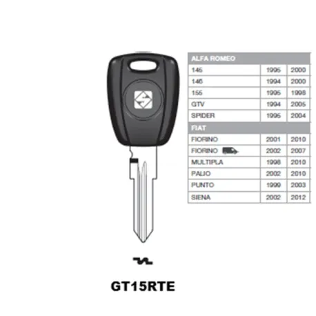 Chiave auto GT15RTE - Silca