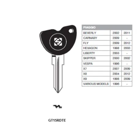 Chiave auto GT15RDTE - Silca