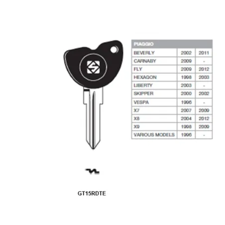 Chiave auto GT15RDTE - Silca