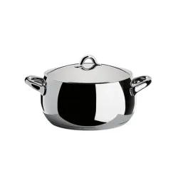 Mami, Casseruola a due manici con coperchio Cm.24 - Alessi