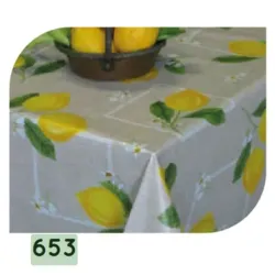 Print - Tovaglia vinilico con fondo in tnt disegno n°653 Cm.120 Mt.1 - Reds