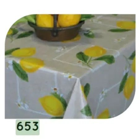 Print - Tovaglia vinilico con fondo in tnt disegno n°653 Cm.120 Mt.1 - Reds