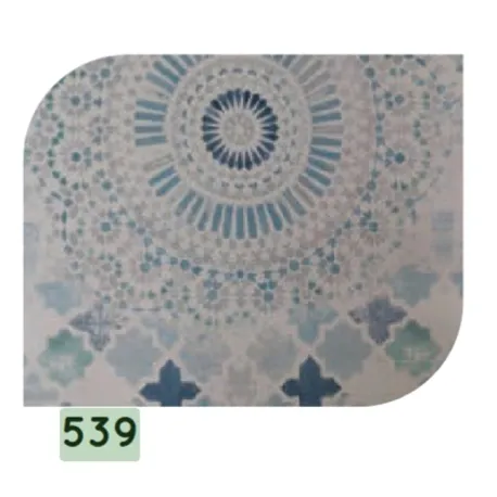 Armony - Tovaglia vinilico con fondo in tnt disegno n°539 CM. 140 - Reds