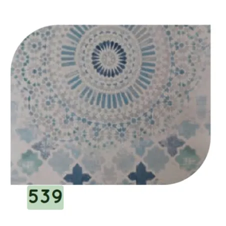 Armony - Tovaglia vinilico con fondo in tnt disegno n°539 CM. 140 - Reds