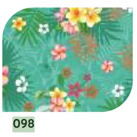 Sunny - Tovaglia vinilico con fondo in tnt disegno n°098 CM. 140 - Reds