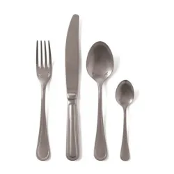 Csaba - Contour, Servizio 24 posate monoblocco acciaio inox vintage - Sambonet