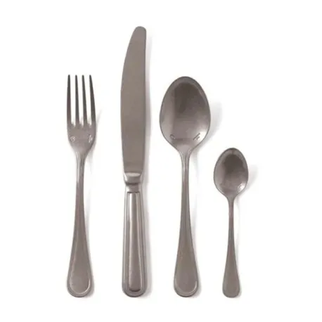 Csaba - Contour, Servizio 24 posate monoblocco acciaio inox vintage - Sambonet