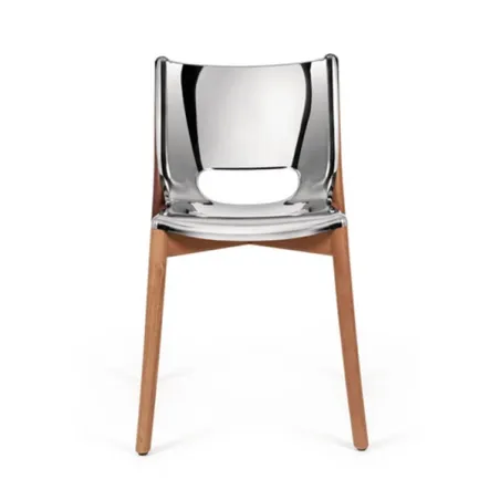 Poele Chair, Sedia monoscocca inox - Alessi