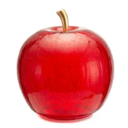 Mele Incantate, Mela vetro led rossa Cm.30 - Lamart