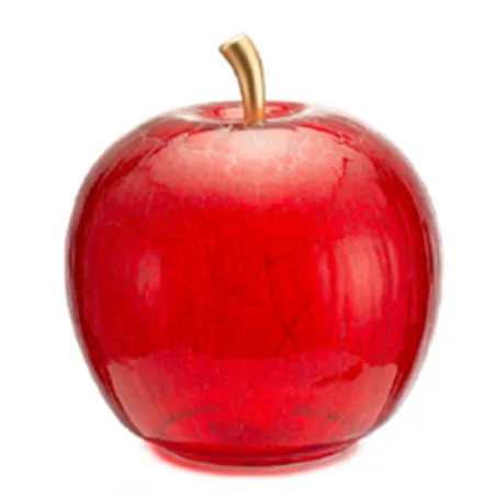 Mele Incantate, Mela vetro led rossa Cm.30 - Lamart