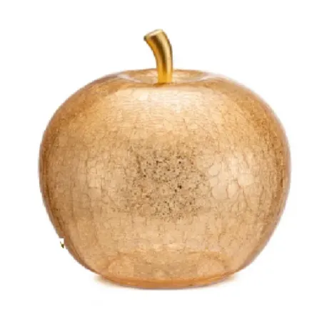 Mele Incantate, Mela vetro led oro Cm.30 - Lamart