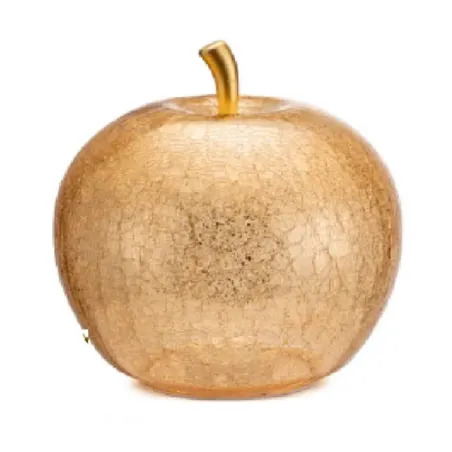 Mele Incantate, Mela vetro led oro Cm.30 - Lamart