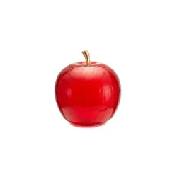 Mele Incantate, Mela vetro led rossa Cm.17 - Lamart