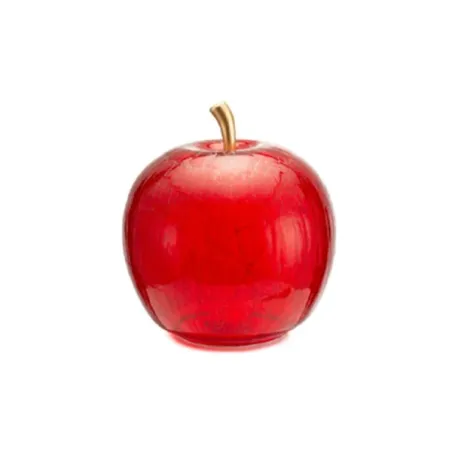 Mele Incantate, Mela vetro led rossa Cm.24 - Lamart