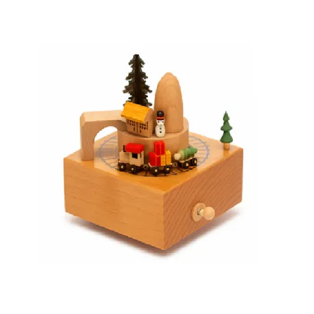 Carillons, Carillon legno treno e alberi Cm.12x14 - Lamart