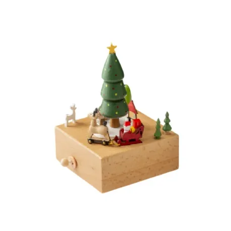 Carillons, Carillon legno treno e albero Cm.12x15 - Lamart