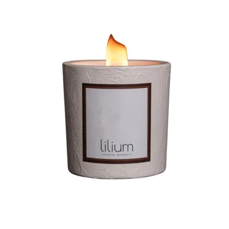 Candela in cera di soia e cocco con stoppino in legno Gr.300, Fico mediterraneo - Lilium