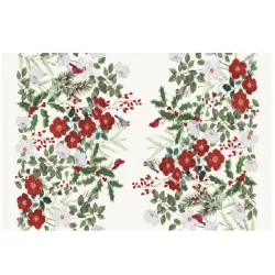 Giardini D'inverno, Runner in puro lino Cm.170x45, 2 posti - Mitek