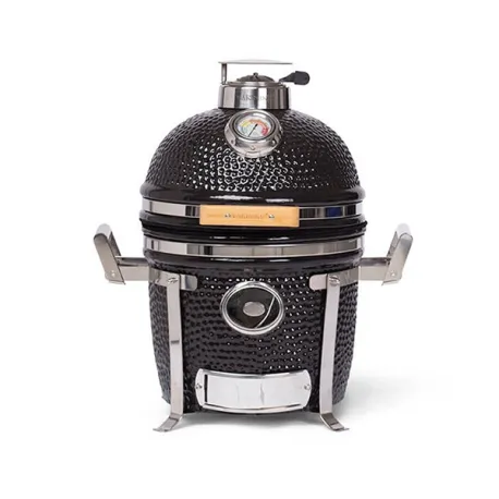 Barbecue kamado a carbone in ceramica nero, Compact - Yakiniku