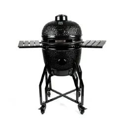 Barbecue kamado a carbone in ceramica nero, Medium black edition - Yakiniku