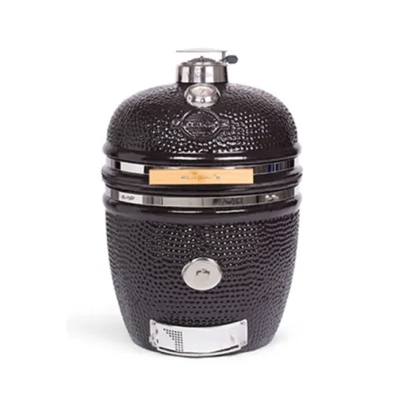 Barbecue kamado a carbone in ceramica nero con pro set, Large - Yakiniku