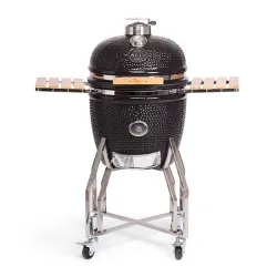 Barbecue kamado a carbone in ceramica nero completo, Large - Yakiniku