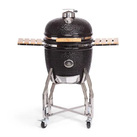 Barbecue kamado a carbone in ceramica nero completo, Large - Yakiniku