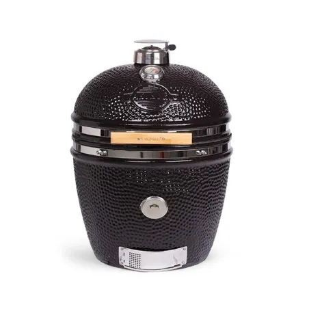 Barbecue kamado a carbone in ceramica nero con pro set, XLarge - Yakiniku