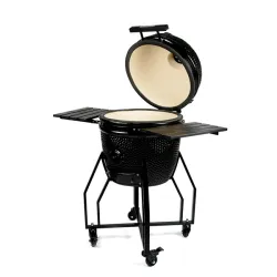Barbecue kamado a carbone in ceramica nero, Medium black edition - Yakiniku 2
