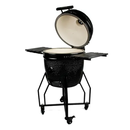 Barbecue kamado a carbone in ceramica nero, Large black edition - Yakiniku