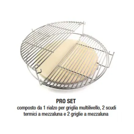 Barbecue kamado a carbone in ceramica nero completo, Medium - Yakiniku