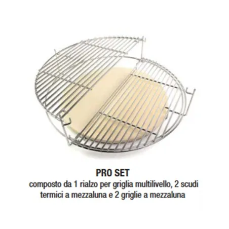 Barbecue kamado a carbone in ceramica nero completo, Medium - Yakiniku