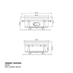 Griglia da tavolo Shichirin tondo Cm.34,5 - Yakiniku 2